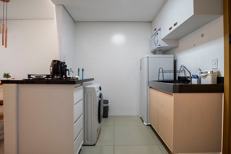 Apto 1Q confortável | Garagem + Piscina | Marista
