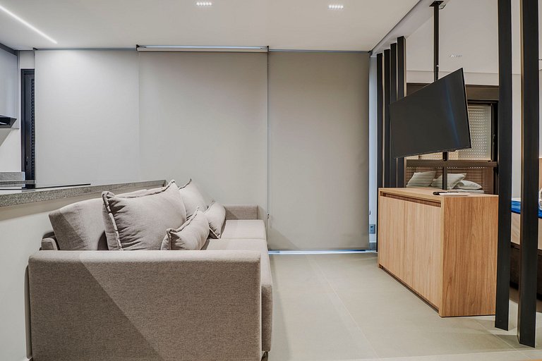Flat moderno | Piscina + garagem | Setor Oeste