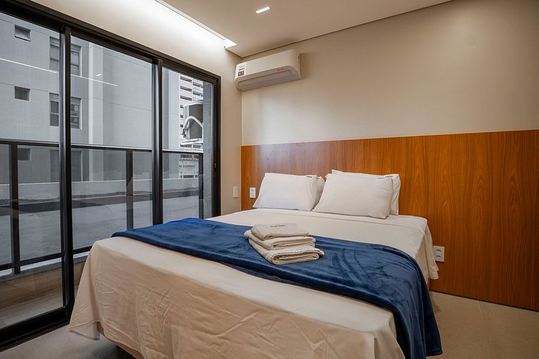 Apto 1Q | Vista Privilegiada | Piscina Rooftop