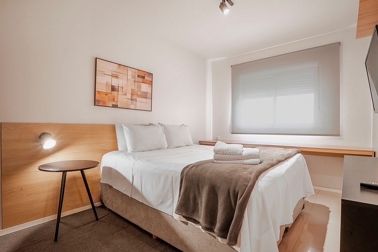 Flat Moderno | Varanda Privativa | Rooftop Piscina